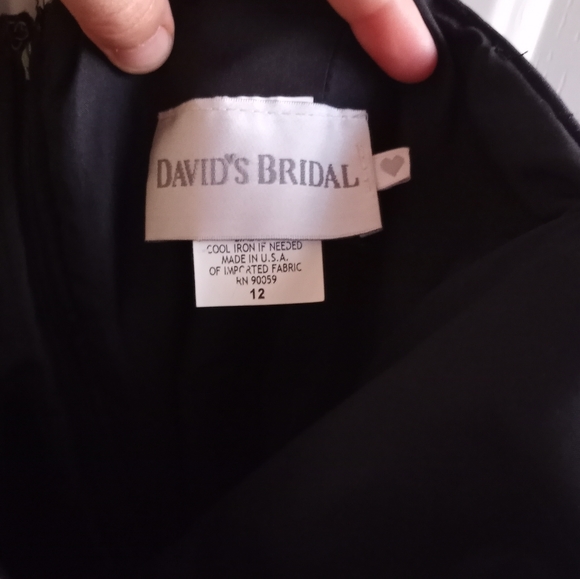 NWT Strapless David's Bridal Dress - Picture 4 of 6